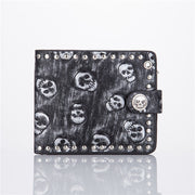 punk skull clutch wallet, view 7 - MRSLM