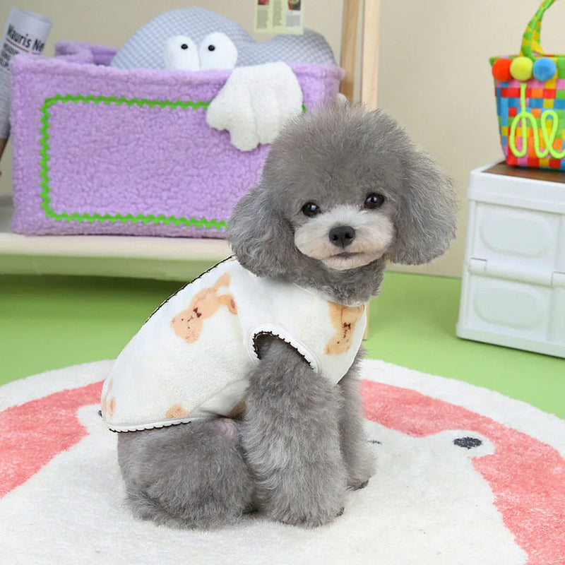 luxury fleece dog vest, view 10 - MRSLM