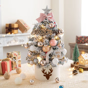 flocked snow Christmas tree, view 3 - MRSLM