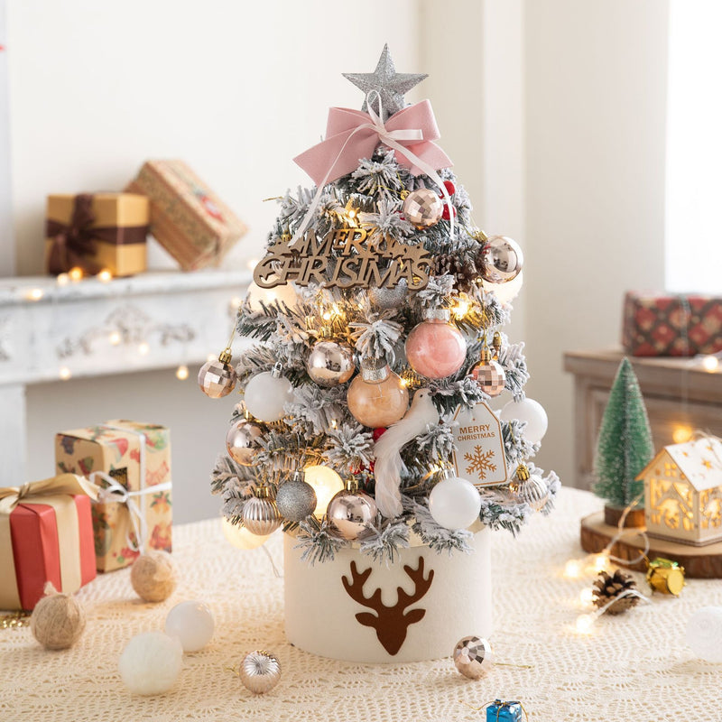 flocked snow Christmas tree, view 3 - MRSLM