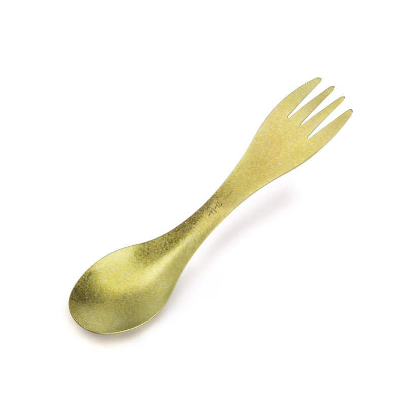 ultralight titanium spork, view 2 - MRSLM