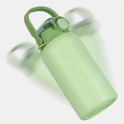 large capacity stainless steel thermos bottle with straw, view 9 - MRSLM