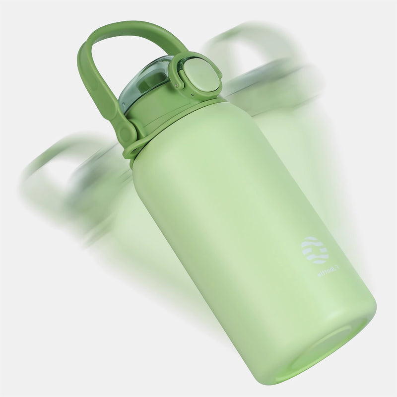 large capacity stainless steel thermos bottle with straw, view 9 - MRSLM