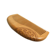peach wood hair brush, view 6 - MRSLM