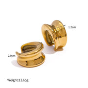 moon-bend gold ear clip, view 2 - MRSLM