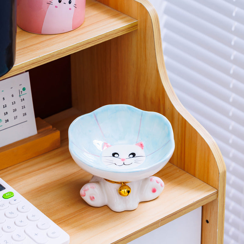 cute ceramic cat and dog bowl, view 7 - MRSLM