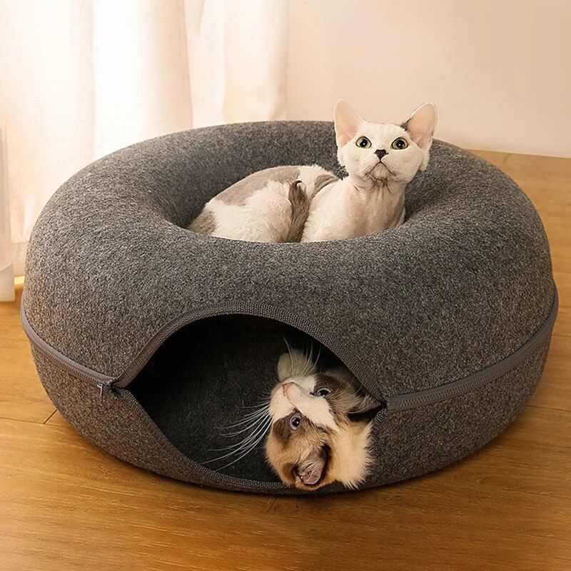 Donut cat bed for 2 cats, view 8 - MRSLM