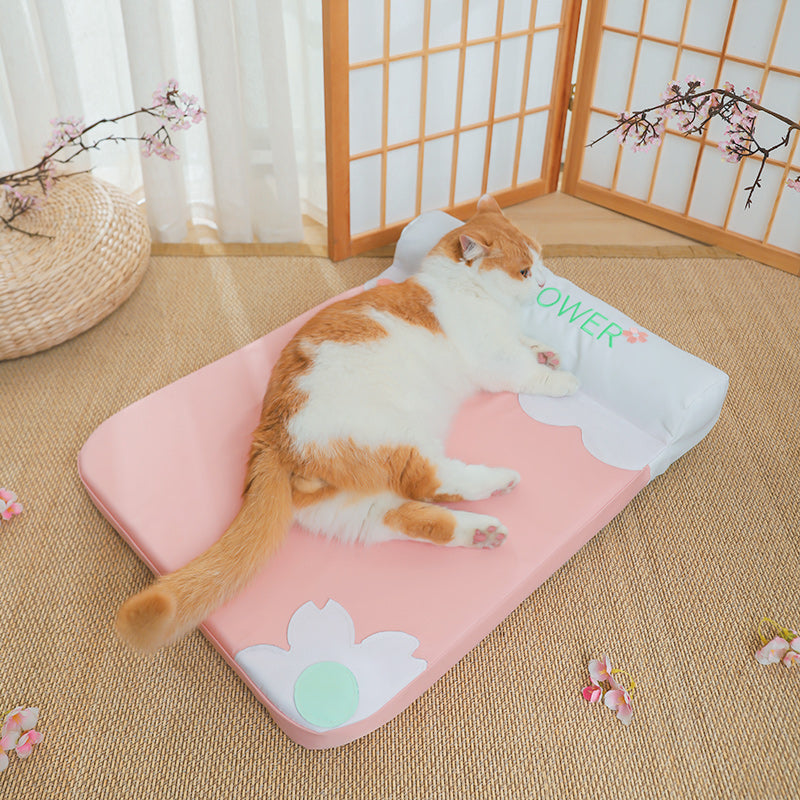 cozy pet bed with pillow, view 4 - MRSLM