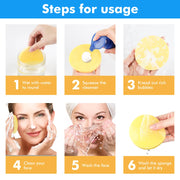 50pcs compressed facial cleansing sponges, view 8 - MRSLM