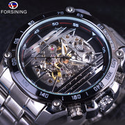 men's casual hollow mechanical watch, view 2 - MRSLM