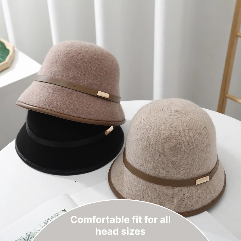 Unisex wool bucket hat with belt, view 8 - MRSLM