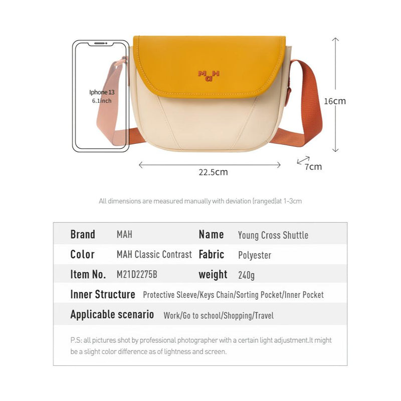 saddle messenger bag, view 6 - MRSLM