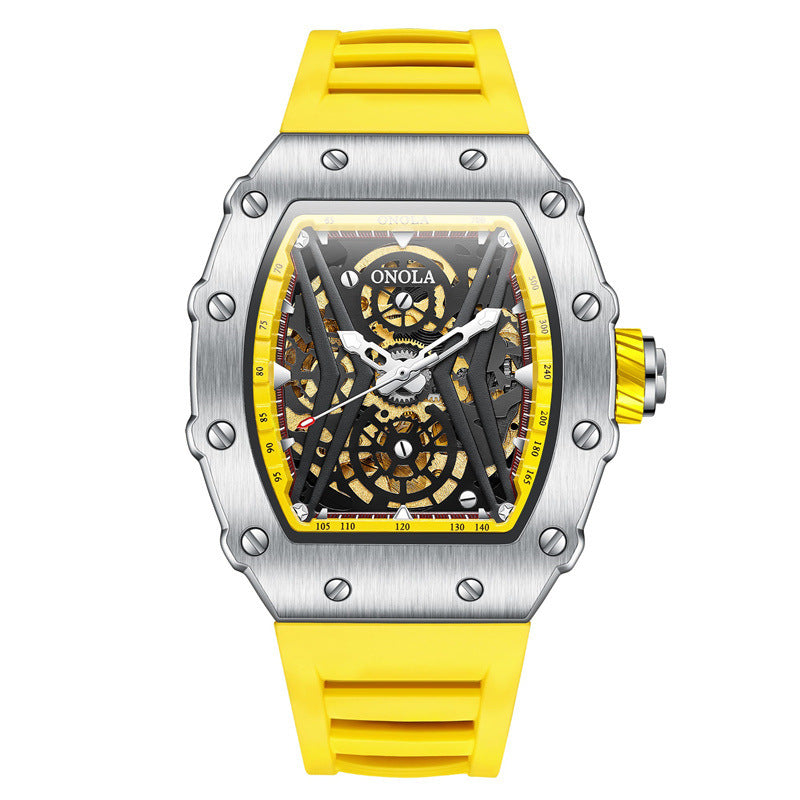 men's sports automatic silicone watch, view 6 - MRSLM