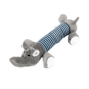 Squeaky plush dog toy, view 4 - MRSLM