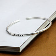 vintage handmade sterling silver cuff bracelet - MRSLM