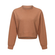 short loose pullover sweatshirt for yoga, view 4 - MRSLM