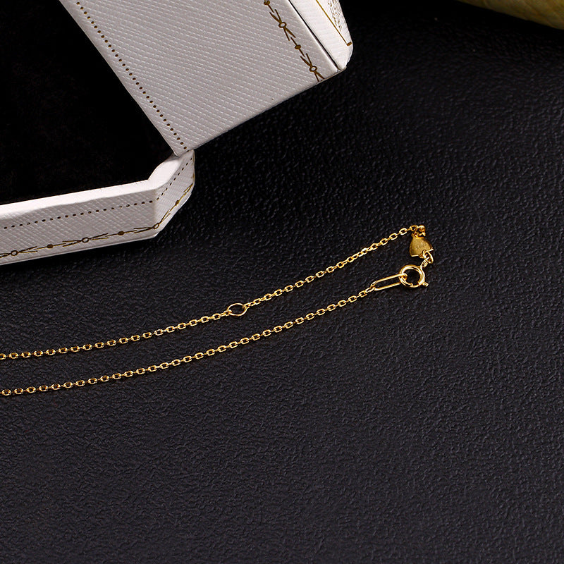 rough cross pattern silver chain necklace, view 2 - MRSLM