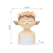 fairy girl planter for succulents, view 3 - MRSLM