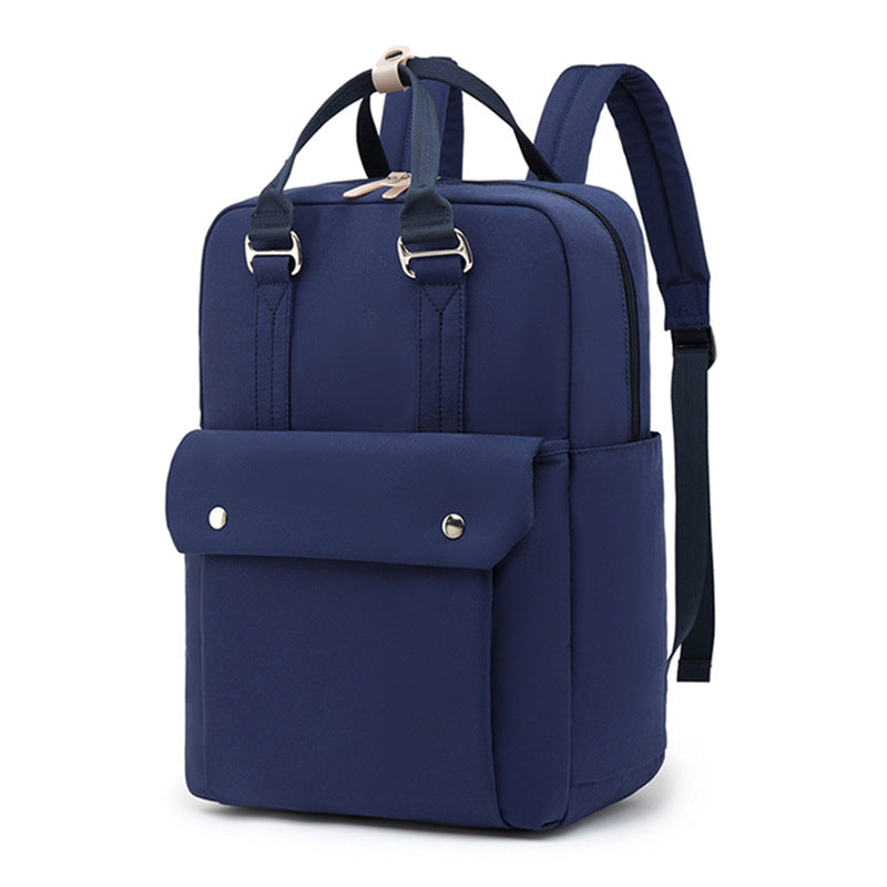 simple oxford cloth backpack, view 3 - MRSLM