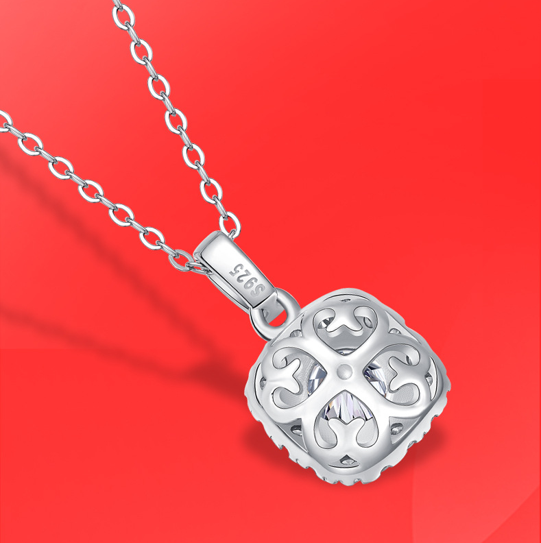 women's mosang stone candy necklace, view 4 - MRSLM