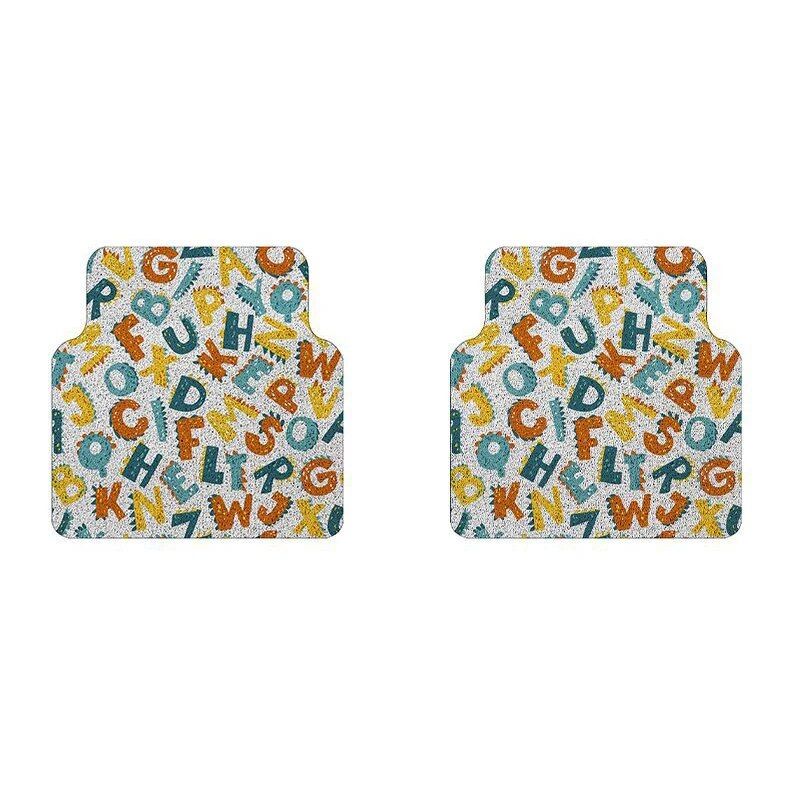 cartoon pattern waterproof car floor mats, view 6 - MRSLM