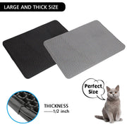 Double layer waterproof cat litter mat, view 7 - MRSLM