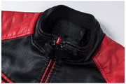Men's retro motorcycle PU leather jacket, view 10 - MRSLM