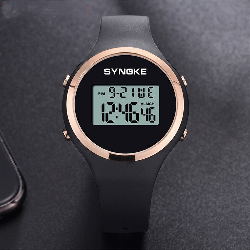 Electronic silicone band watch for students, view 6 - MRSLM