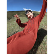 dragon embroidery knitted dress, view 4 - MRSLM