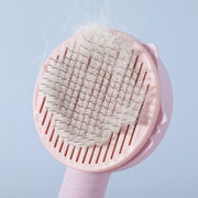 self-cleaning cat and dog hair brush, view 9 - MRSLM
