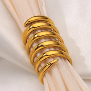 multi-layer twist stainless steel ring, view 8 - MRSLM