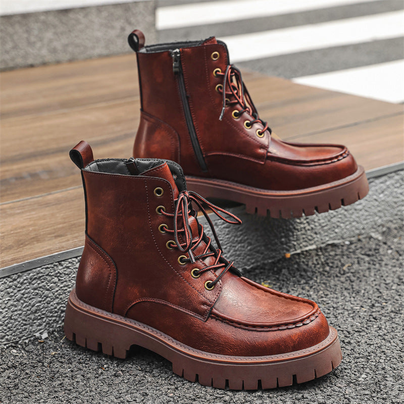 handmade leather ankle boots, view 4 - MRSLM