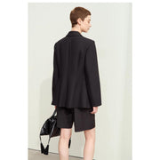 notched embroidery blazer, view 11 - MRSLM