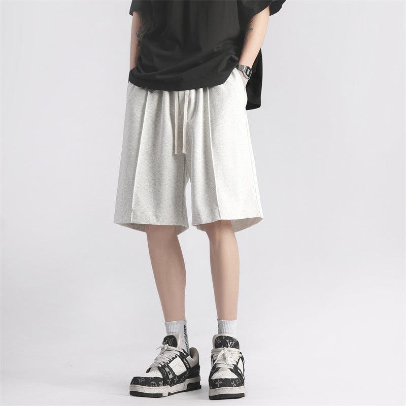 summer solid color casual cotton shorts - MRSLM