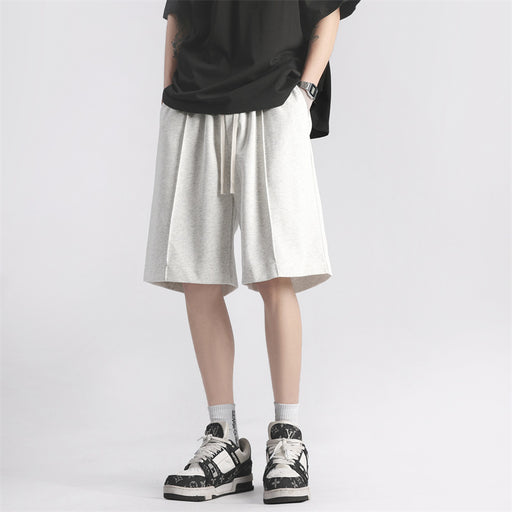 summer solid color casual cotton shorts - MRSLM