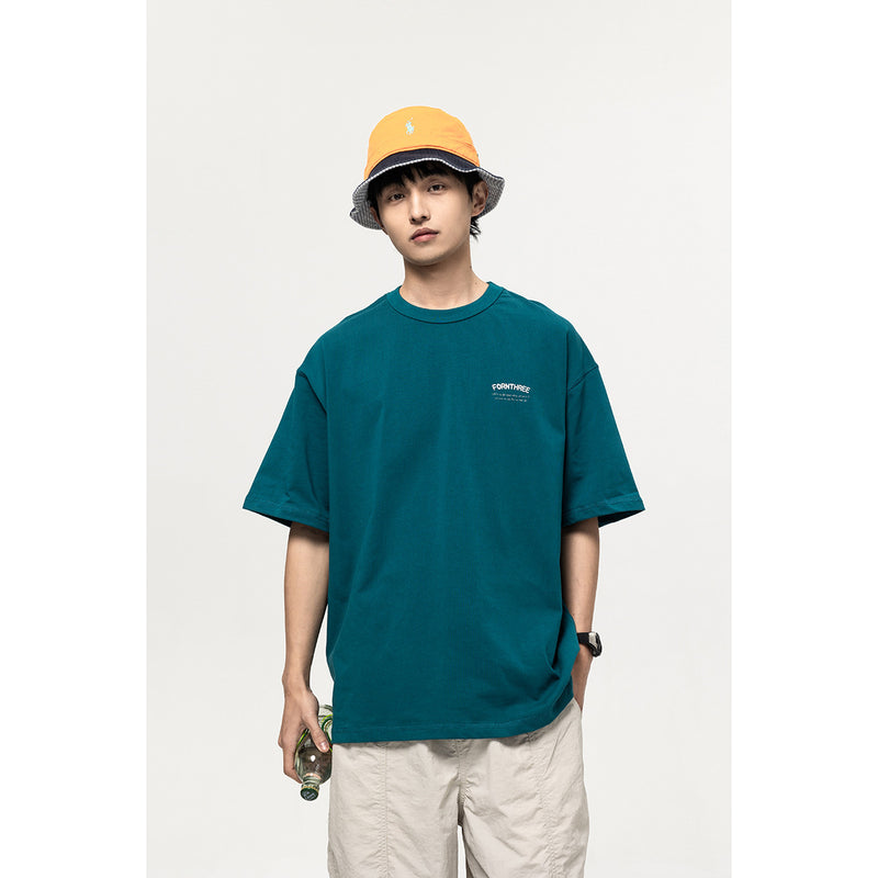 retro loose cotton T-shirt, view 3 - MRSLM