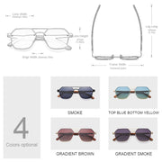 polarized wood frame sunglasses, view 11 - MRSLM