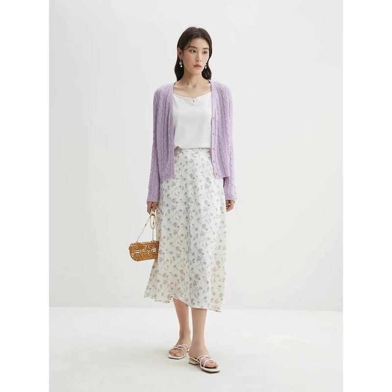French Style Romantic Flower Skirt