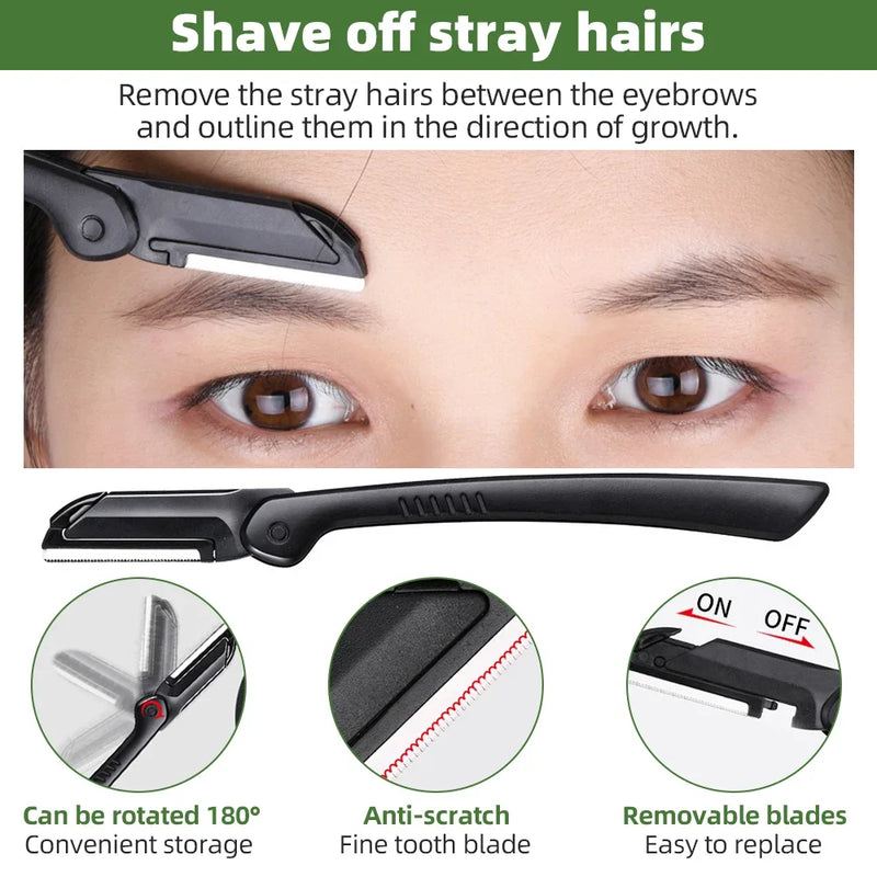 professional eyebrow trimmer set, view 4 - MRSLM
