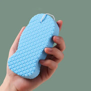 3D fish scale bath sponge, view 3 - MRSLM