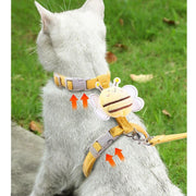 cute bee adjustable cat harness and leash, view 7 - MRSLM