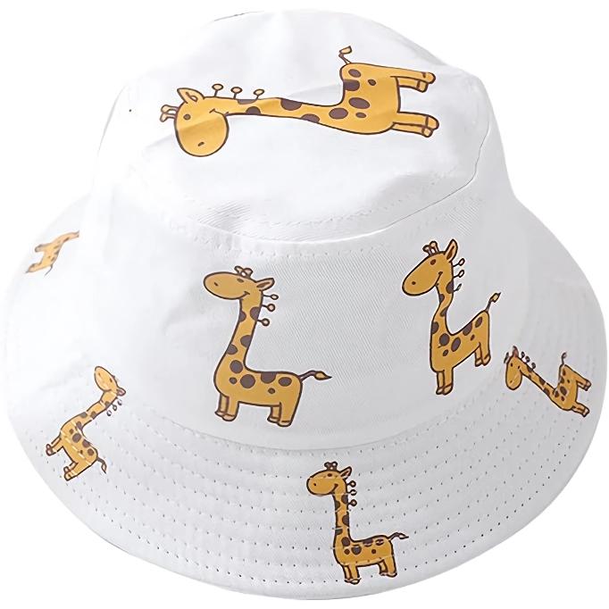 cartoon giraffe bucket hat for kids, view 4 - MRSLM