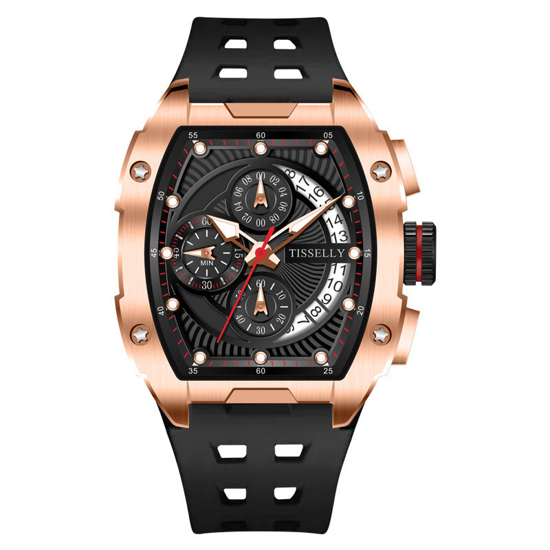 Barrel-shaped quartz watch, view 4 - MRSLM