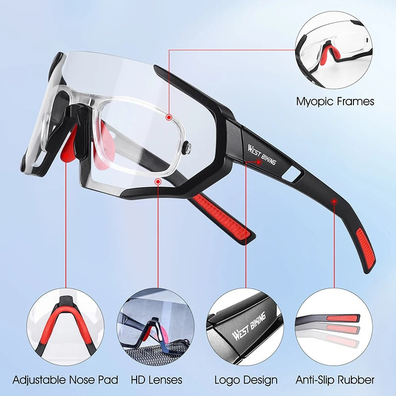 photochromic cycling glasses, view 7 - MRSLM