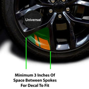 Reflective car wheel rim stickers, view 12 - MRSLM