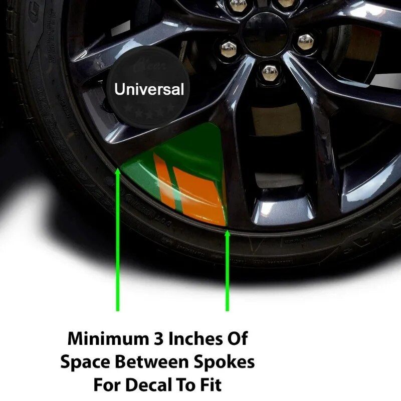 Reflective car wheel rim stickers, view 12 - MRSLM
