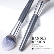 professional blue makeup brush set, view 4 - MRSLM