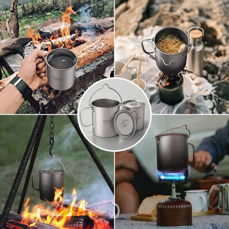 titanium camping cookware set, view 9 - MRSLM