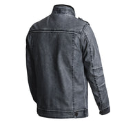 thick pu leather coat, view 6 - MRSLM