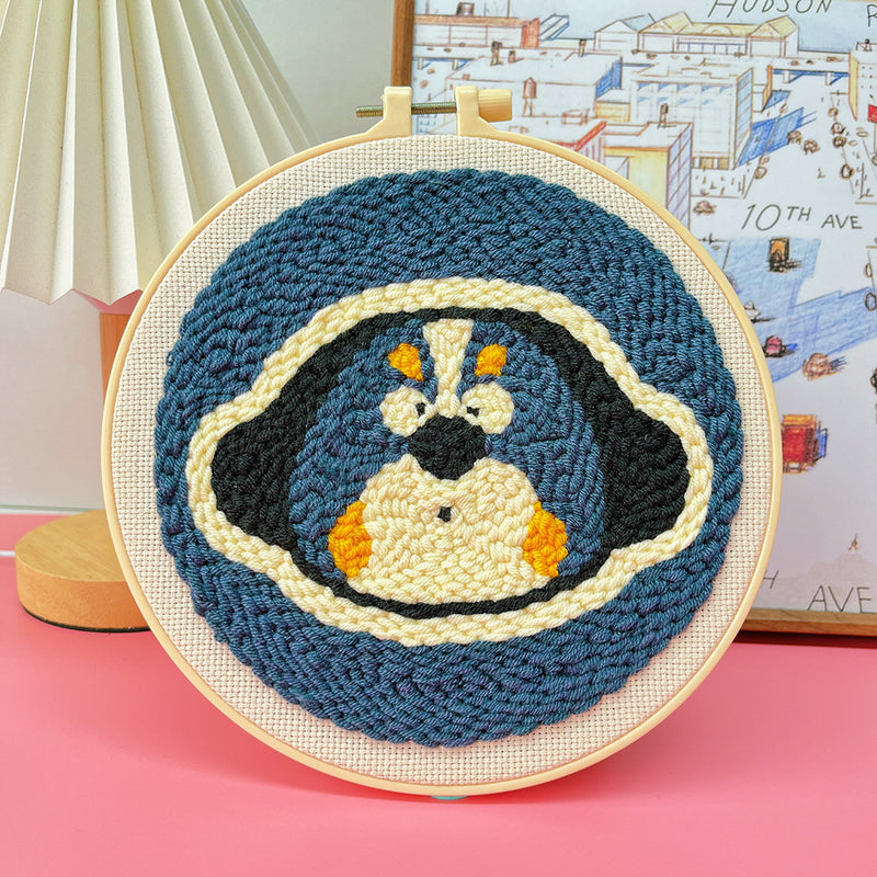 punch needle embroidery kit dog pattern, view 15 - MRSLM